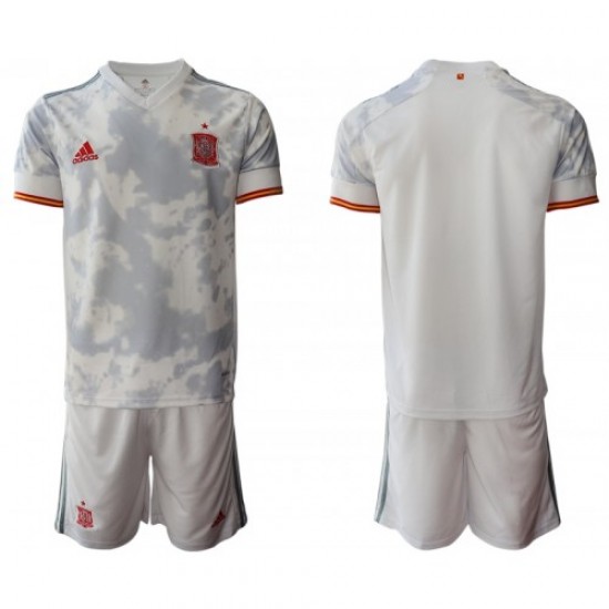 Camisola Espanha Criança Equipamento Segundo Euro 2020 Manga Curta